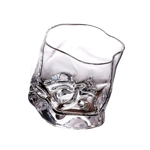 wavy glass cup