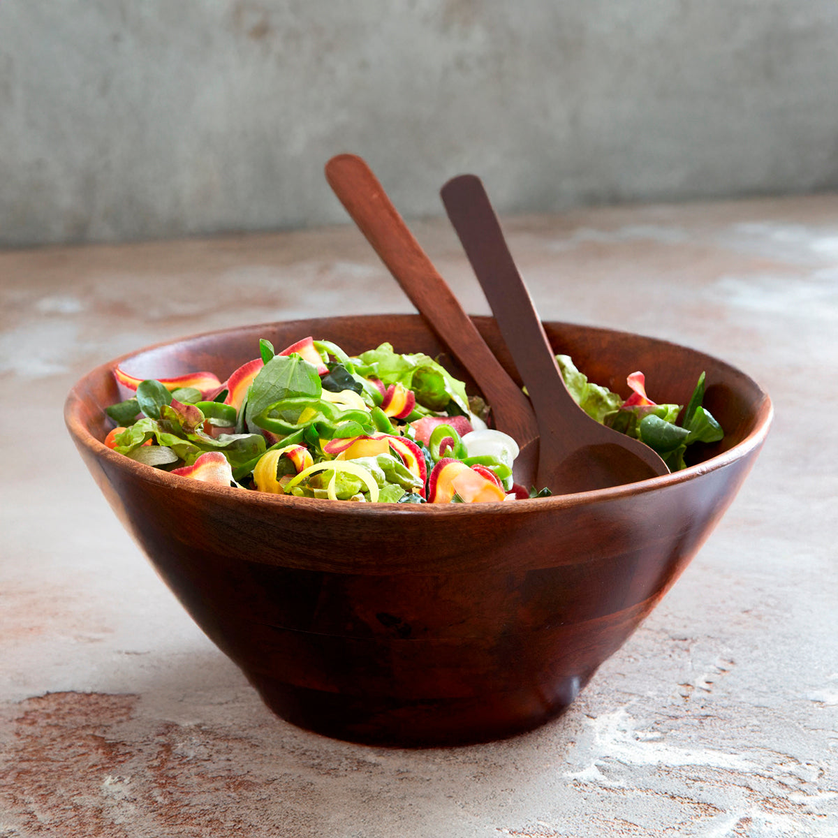 kyoto wood salad bowl