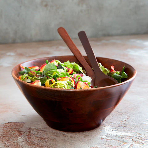 large wood salad bowl