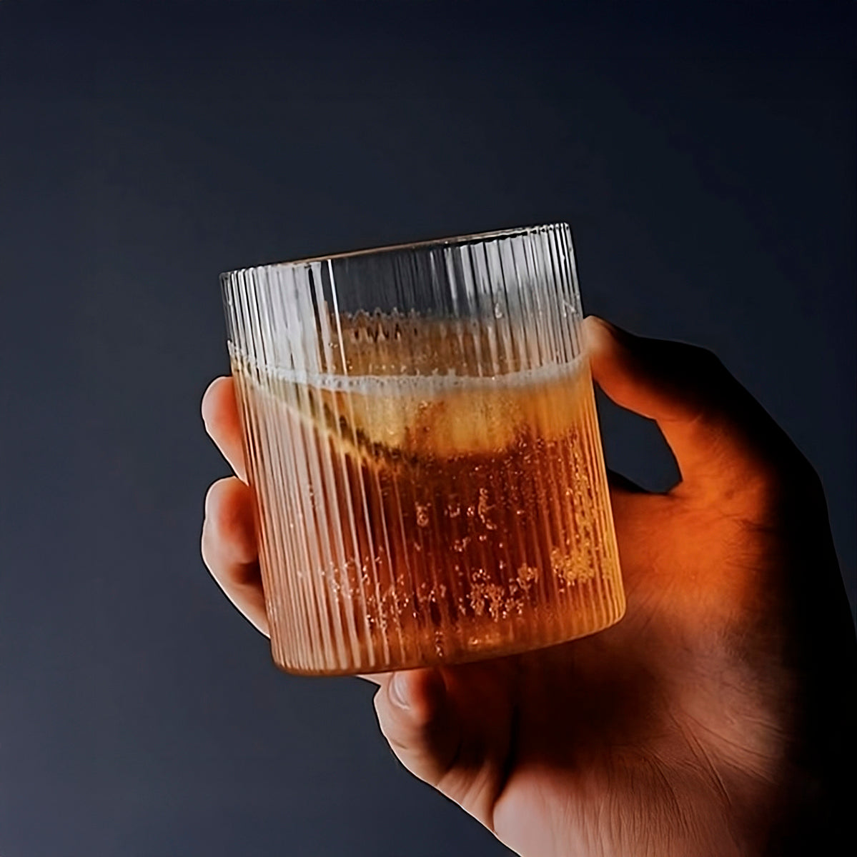 Short Ripple Drinking Glass