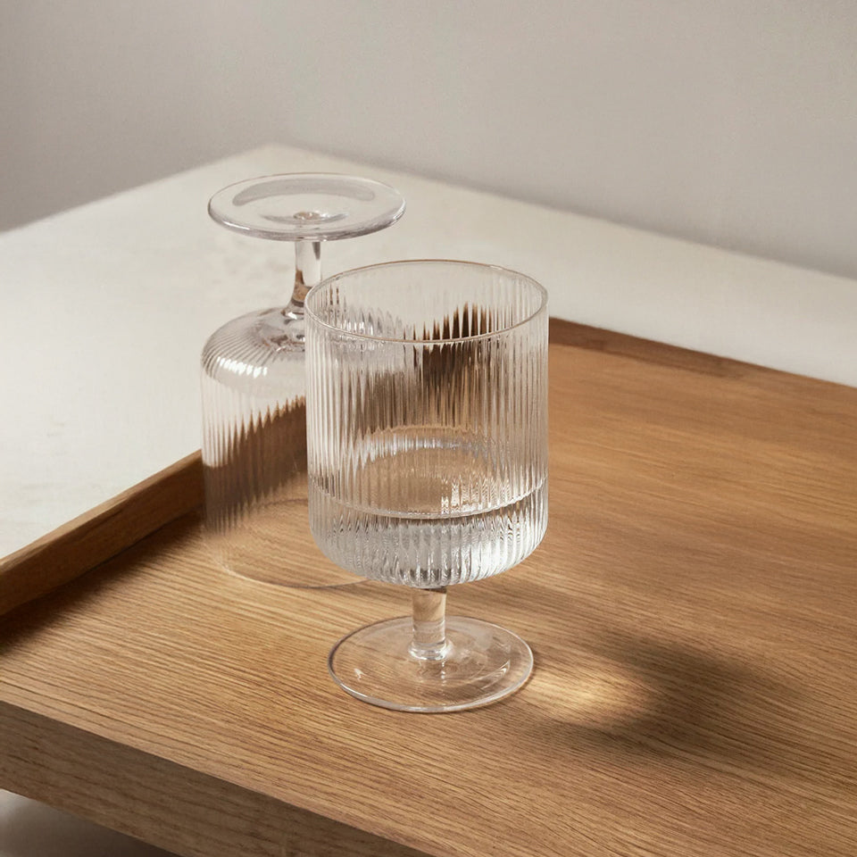 Gatsby Ripple Goblet Wine Glasses