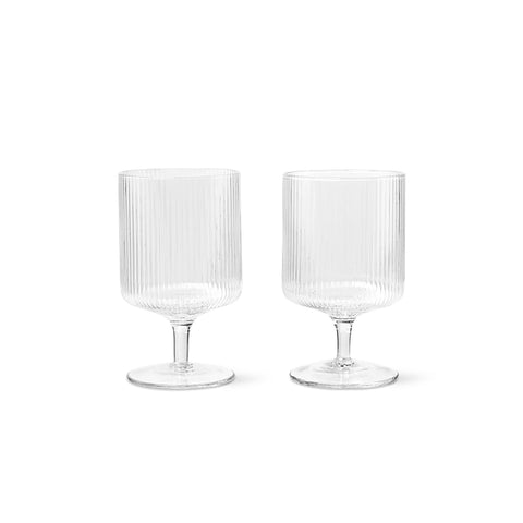 Gatsby Ripple Goblet Wine Glasses