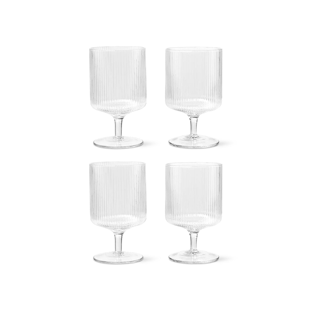 Gatsby Ripple Goblet Wine Glasses