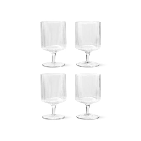 Gatsby Ripple Goblet Wine Glasses