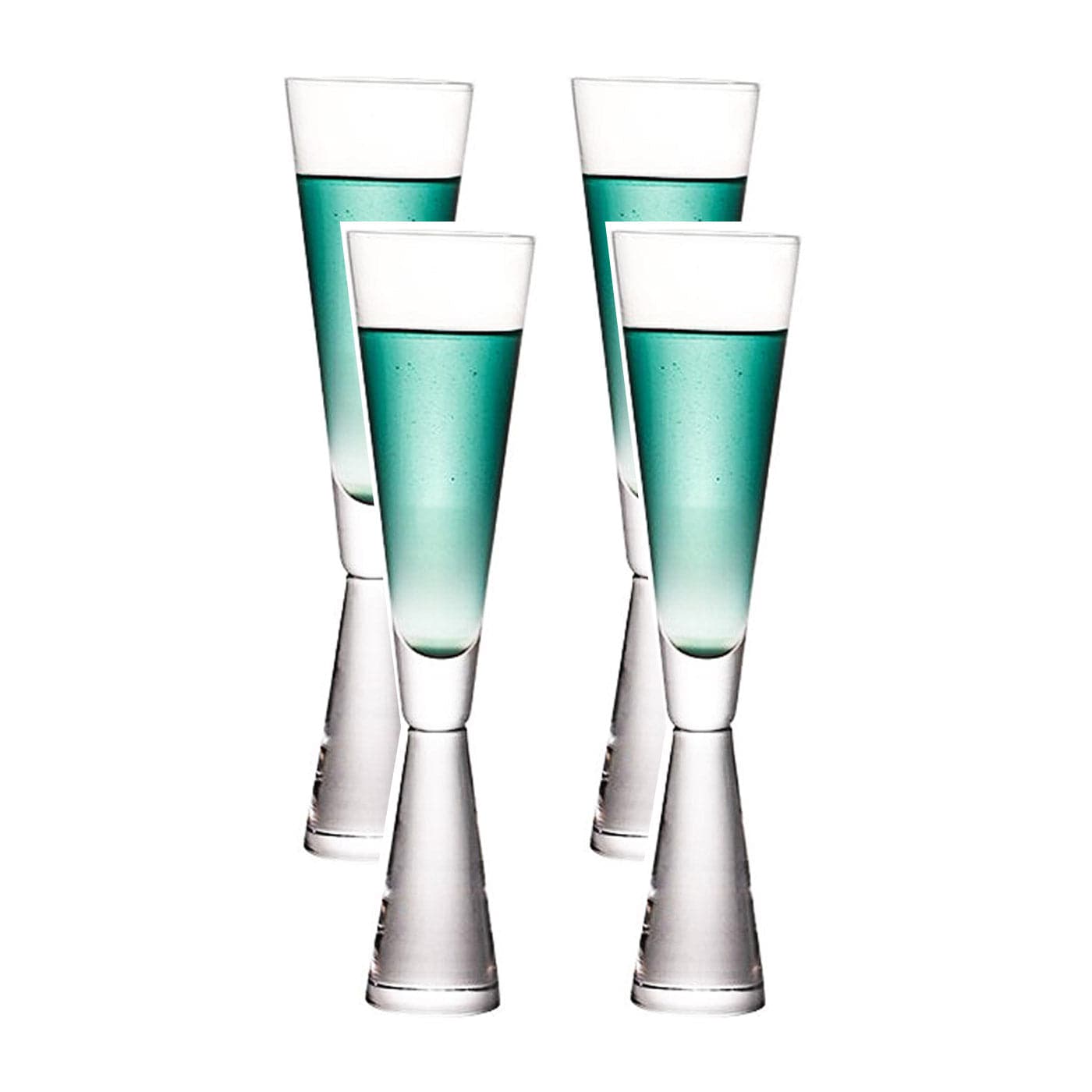 Geo Champagne and Cocktail Glass Set