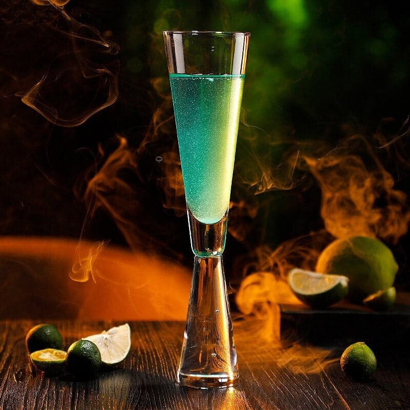Geo Champagne and Cocktail Glass Set