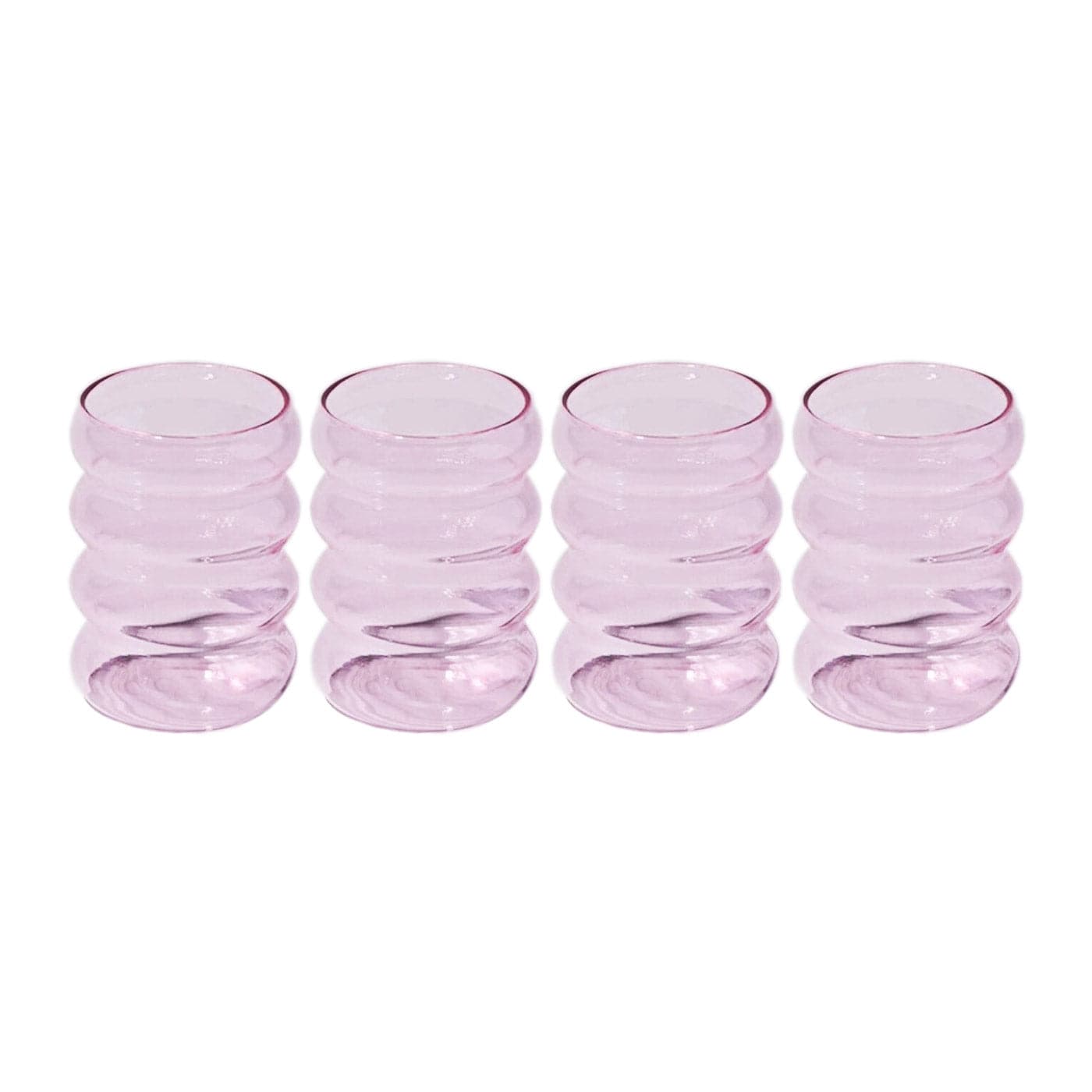 Bubble Insulated Drinking Glass In Pink