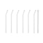 Clear Eco Glass Straws Set of 6