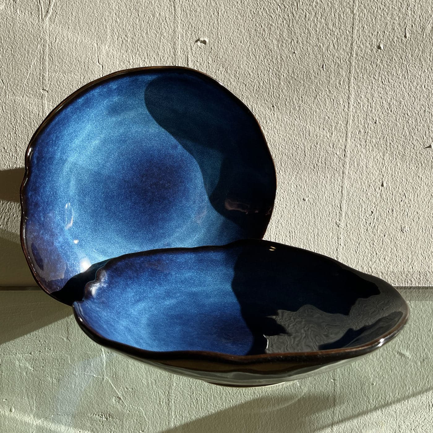 deep sea shallow serving bowl